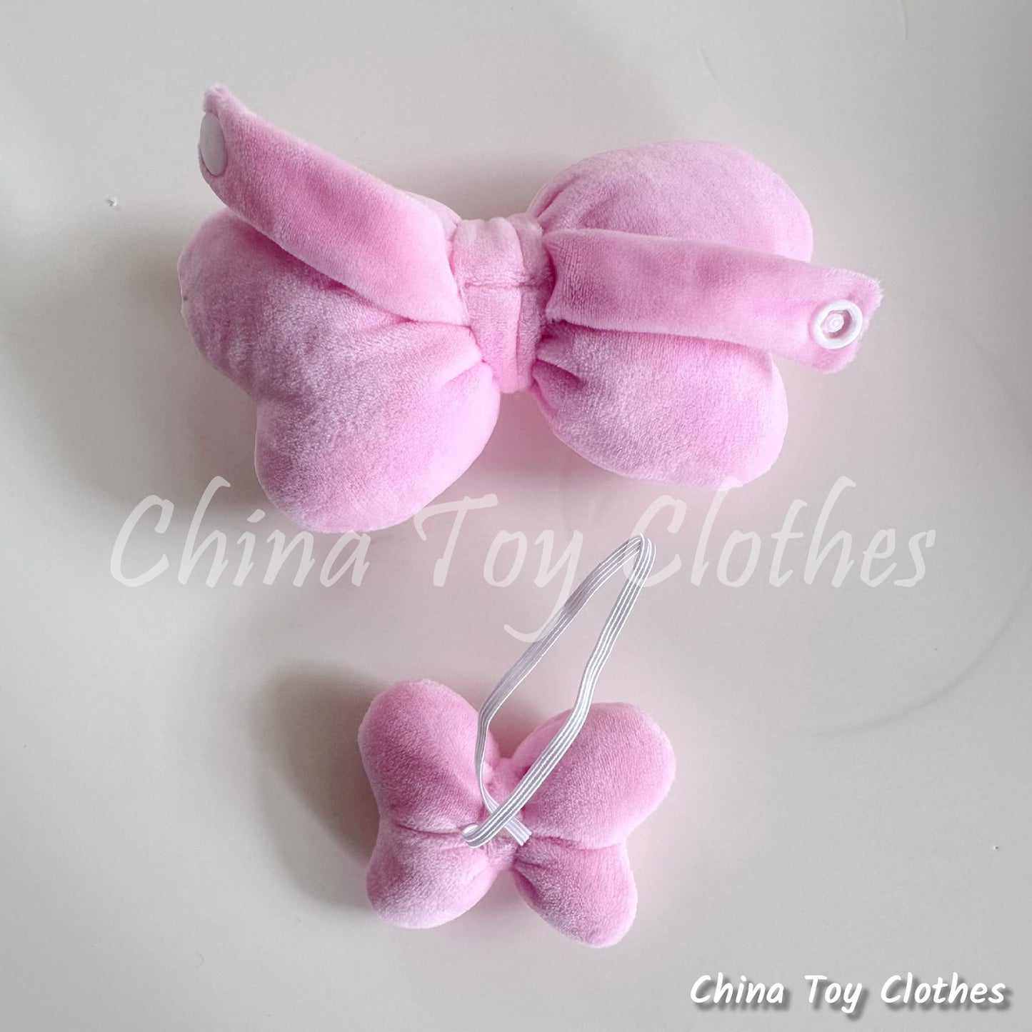 LABUBU 17cm Les Monstres Peluche Poupée Vêtements Adorable Marie Chat Nœud Papillon &amp; Ailes PAS DE JOUET