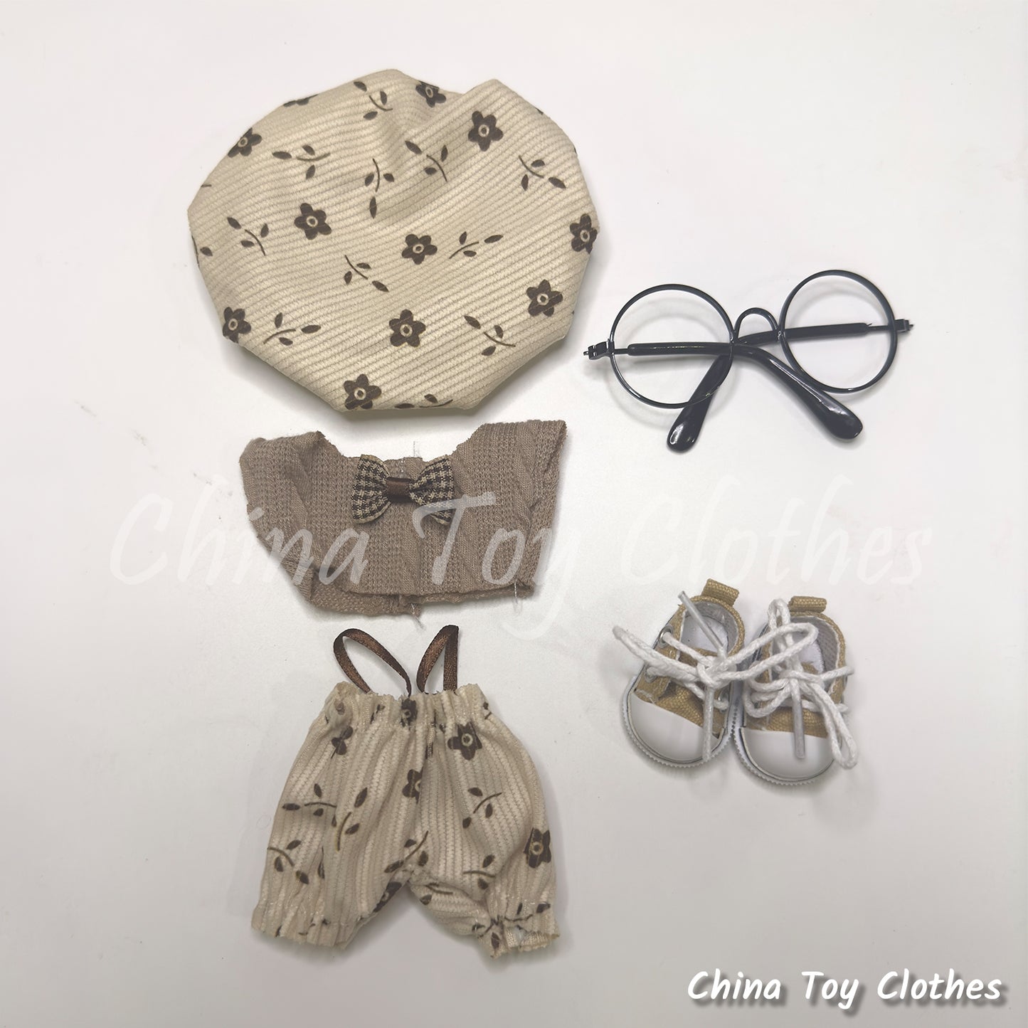 New Arrival LABUBU 17cm The Monsters Plush Doll Replacing Clothes Leisure Europe Style Outfit NO TOY