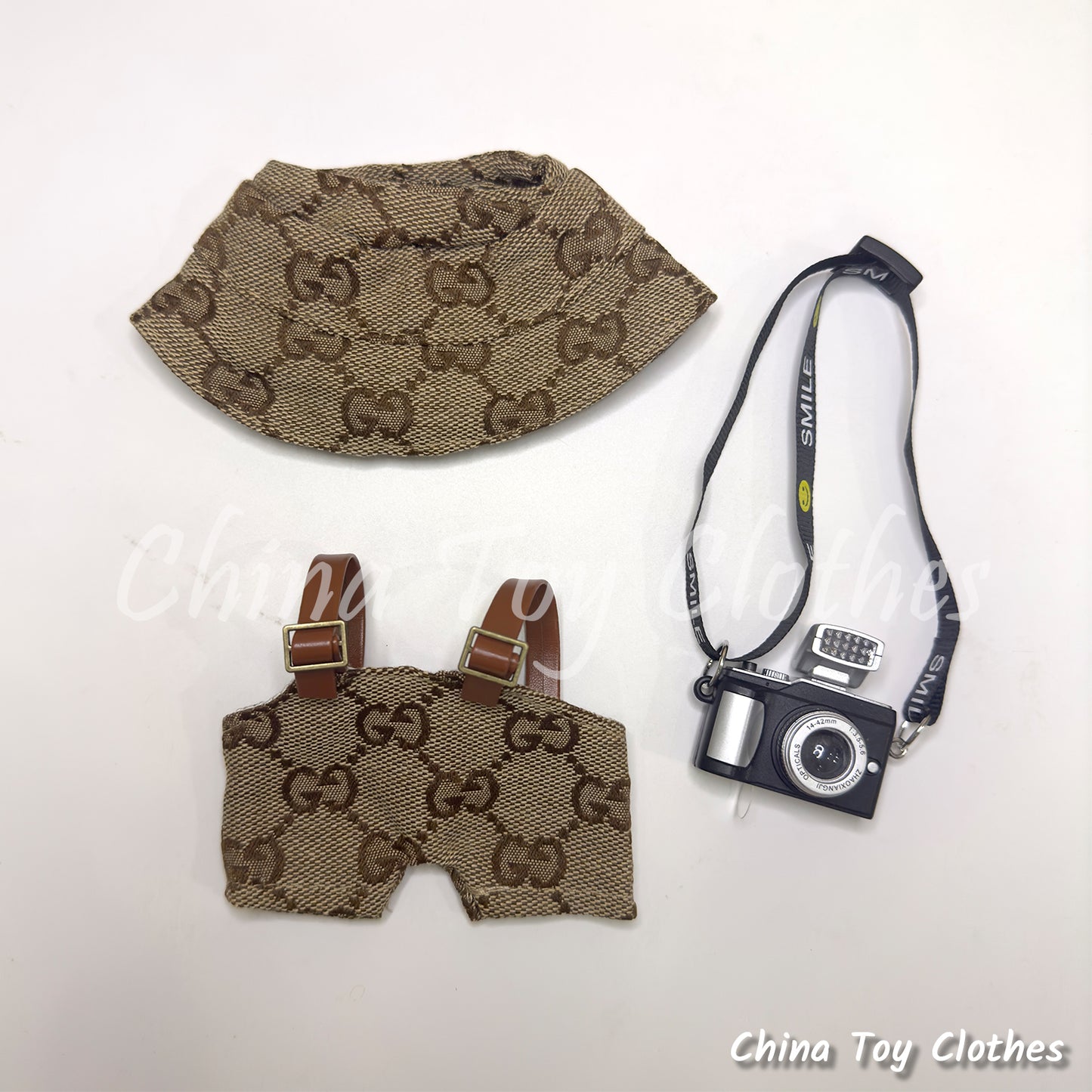 LABUBU 17cm 怪獸毛絨公仔衣帥哥漫畫風格 4 件套無玩具