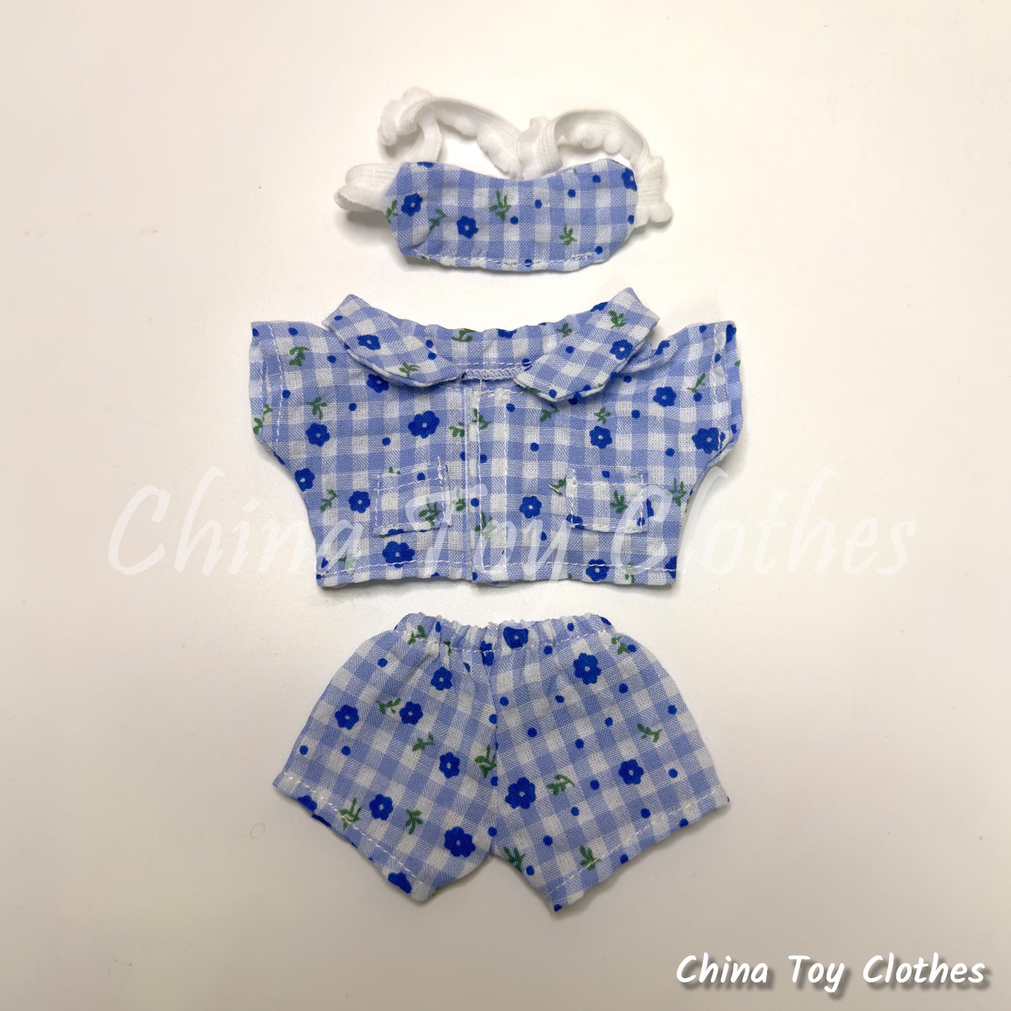 LABUBU 17cm The Monsters Plush Doll Accessories Lovely Sleeping Bed and Pajamas NO TOY