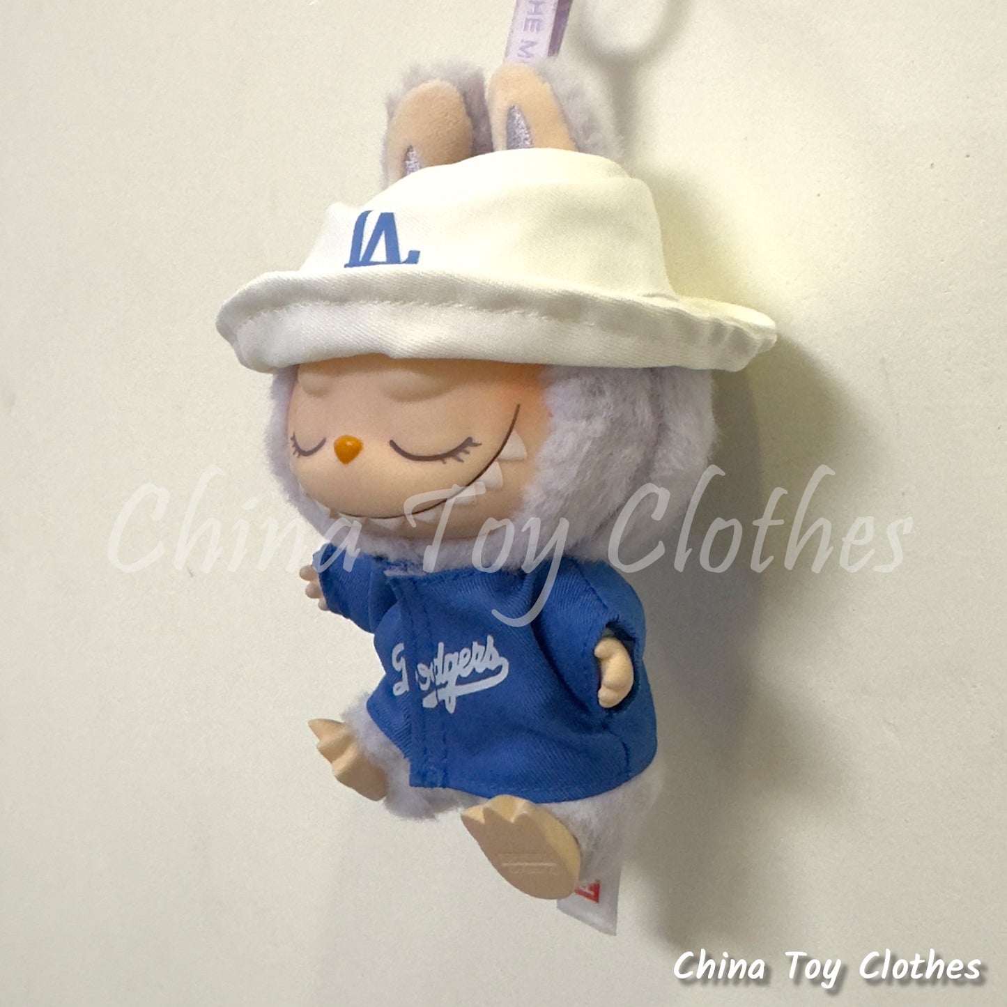 LABUBU 17cm 7" The Monsters Plush Doll Replacing Clothes No. 5 FREEMAN Baseball Sportswear Outfit NO TOY