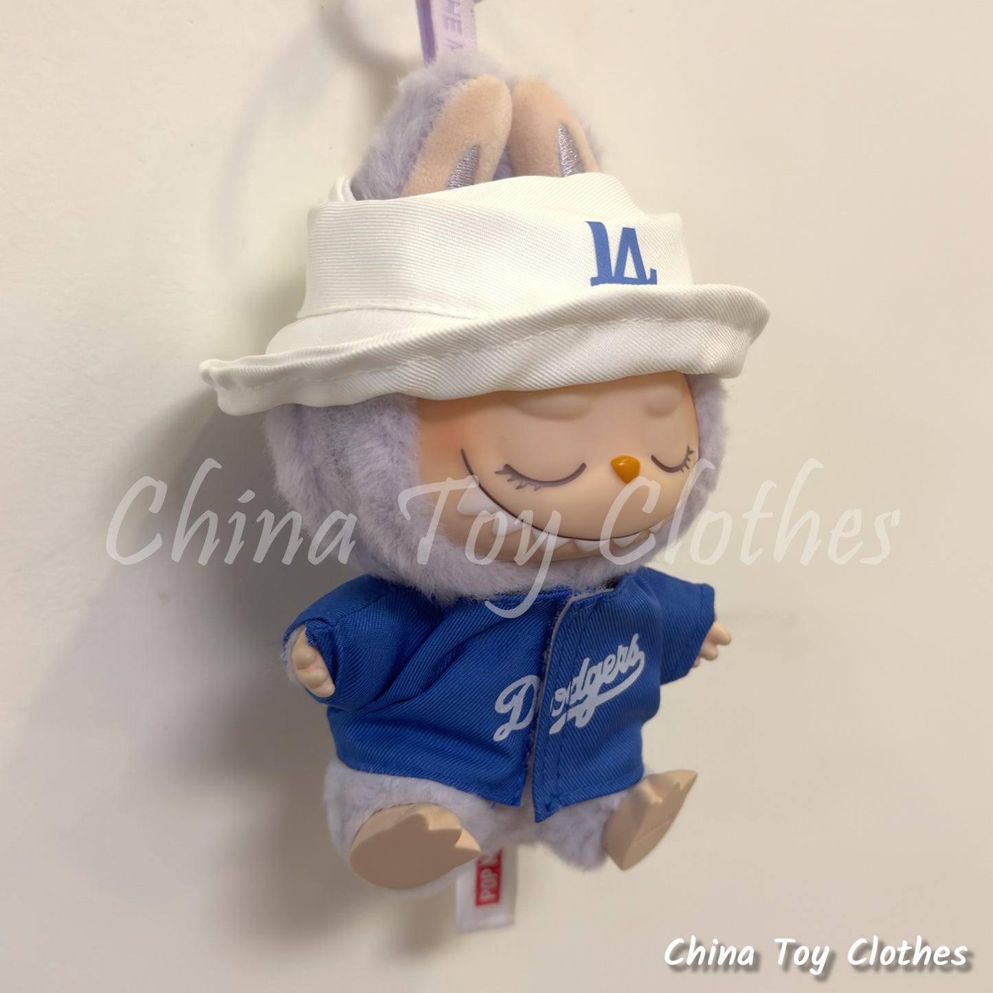 LABUBU 17cm 7" The Monsters Plush Doll Replacing Clothes No. 5 FREEMAN Baseball Sportswear Outfit NO TOY