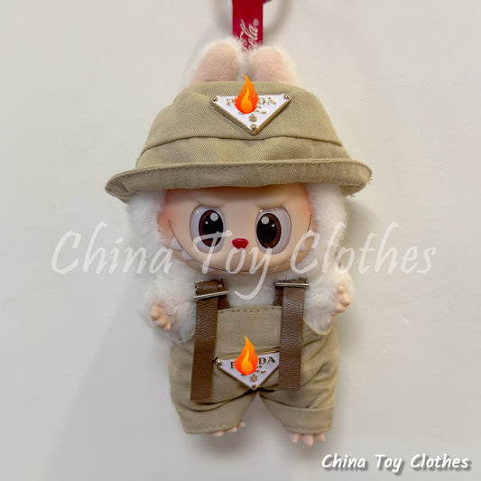 LABUBU 17cm Les Monstres Peluche Poupée Vêtements Beau Mec Style Manga 4 articles dans un costume PAS DE JOUET