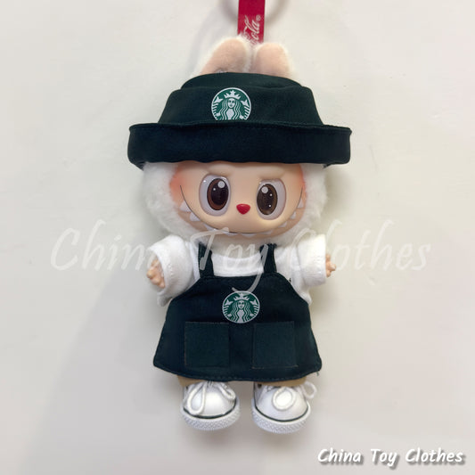 LABUBU 17cm Les Monstres Peluche Poupée Vêtements Beau Mec Style Manga 4 articles dans un costume PAS DE JOUET