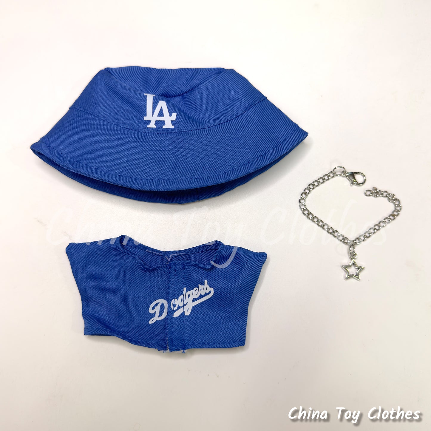 LABUBU 17cm 7" The Monsters Plush Doll Replacing Clothes No. 5 FREEMAN Baseball Sportswear Outfit NO TOY