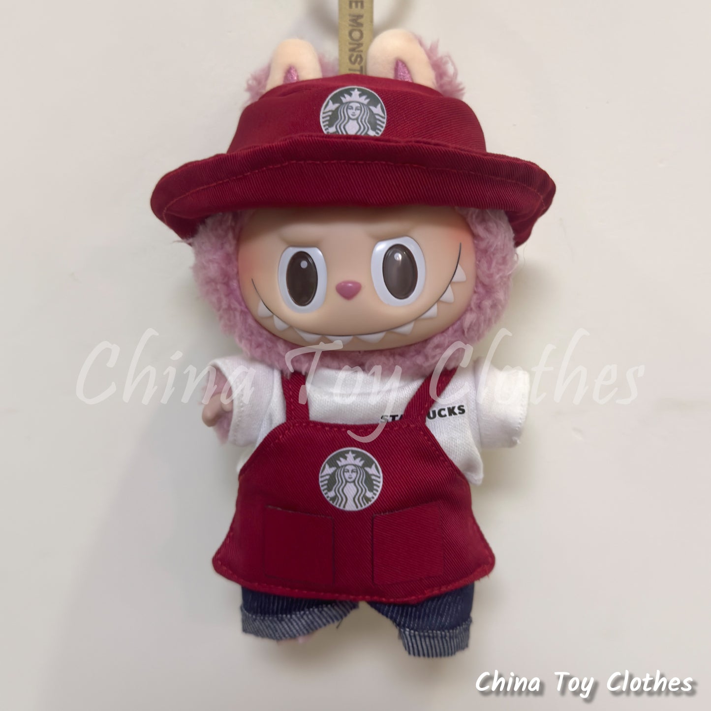 LABUBU 17cm Les Monstres Peluche Poupée Vêtements Beau Mec Style Manga 4 articles dans un costume PAS DE JOUET