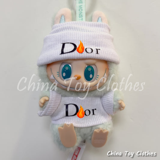 LABUBU 17cm Les Monstres Peluche Poupée Vêtements Beau Mec Style Manga 4 articles dans un costume PAS DE JOUET