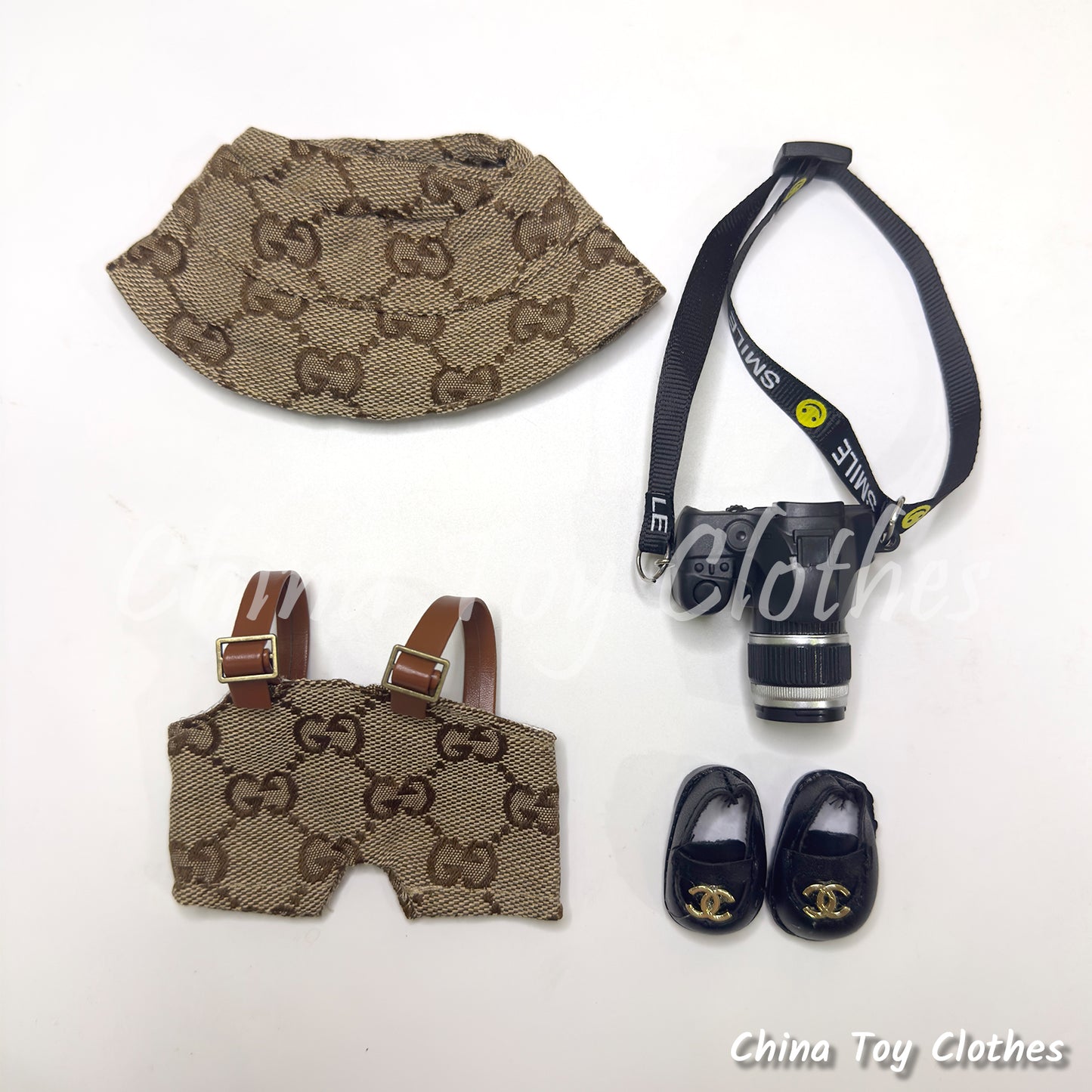 LABUBU 17cm 怪獸毛絨公仔衣帥哥漫畫風格 4 件套無玩具