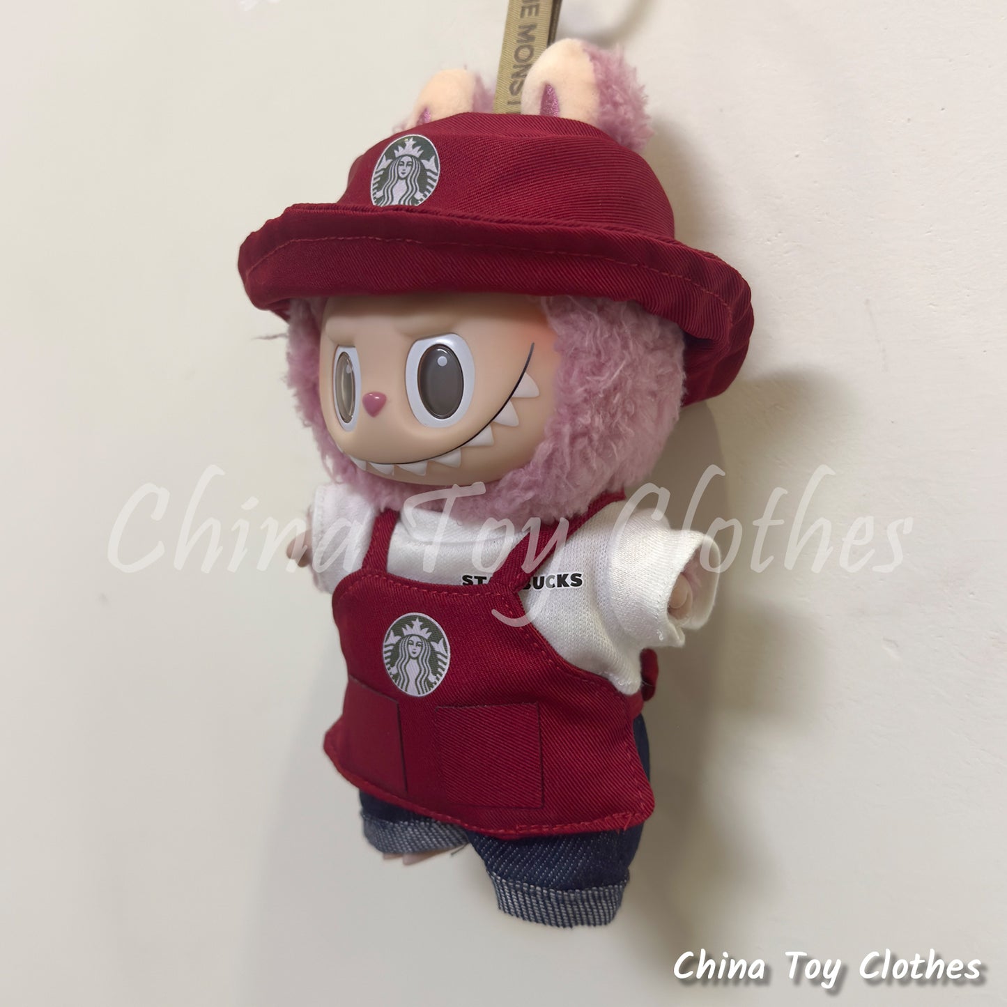 LABUBU 17cm Les Monstres Peluche Poupée Vêtements Beau Mec Style Manga 4 articles dans un costume PAS DE JOUET