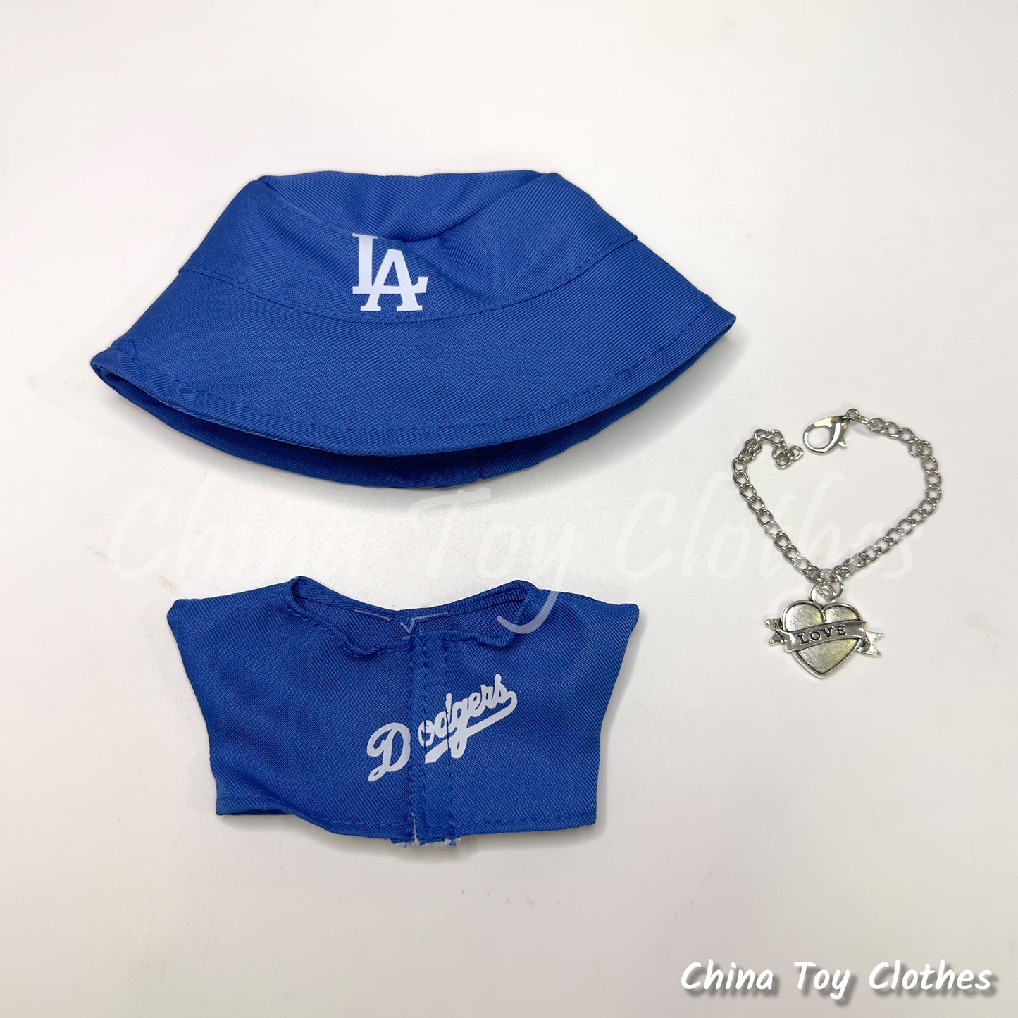 LABUBU 17cm 7" The Monsters Plush Doll Replacing Clothes No. 5 FREEMAN Baseball Sportswear Outfit NO TOY