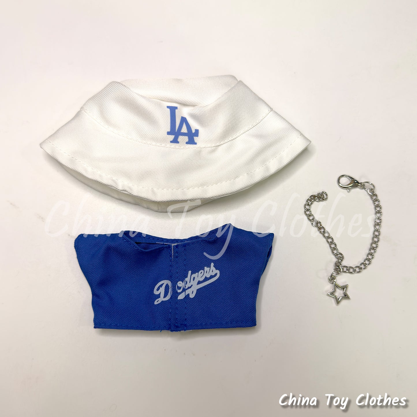 LABUBU 17cm 7" The Monsters Plush Doll Replacing Clothes No. 5 FREEMAN Baseball Sportswear Outfit NO TOY