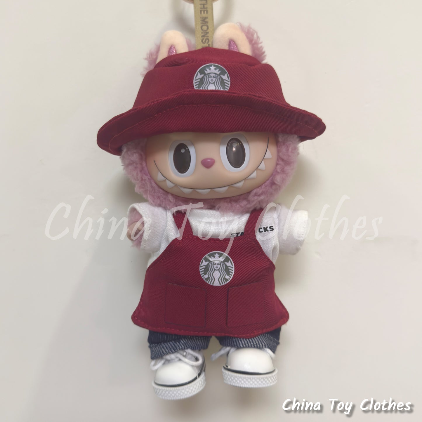 LABUBU 17cm Les Monstres Peluche Poupée Vêtements Beau Mec Style Manga 4 articles dans un costume PAS DE JOUET