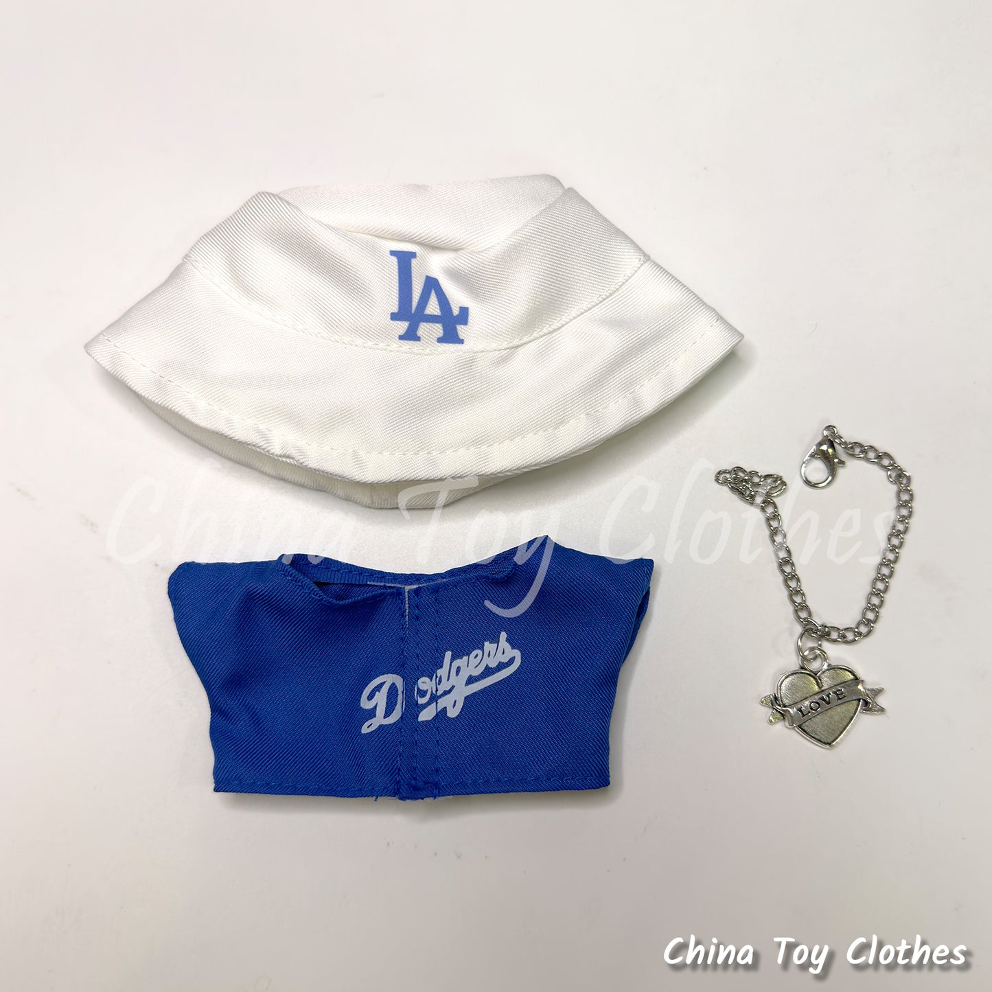 LABUBU 17cm 7" The Monsters Plush Doll Replacing Clothes No. 5 FREEMAN Baseball Sportswear Outfit NO TOY