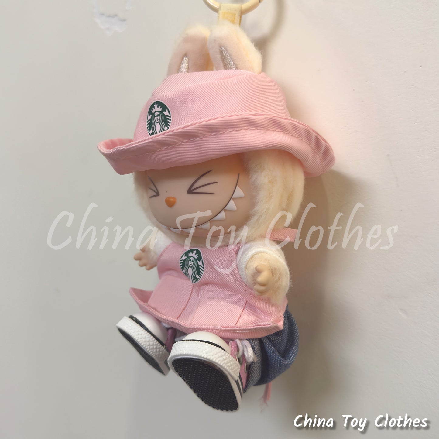 LABUBU 17cm Les Monstres Peluche Poupée Vêtements Beau Mec Style Manga 4 articles dans un costume PAS DE JOUET