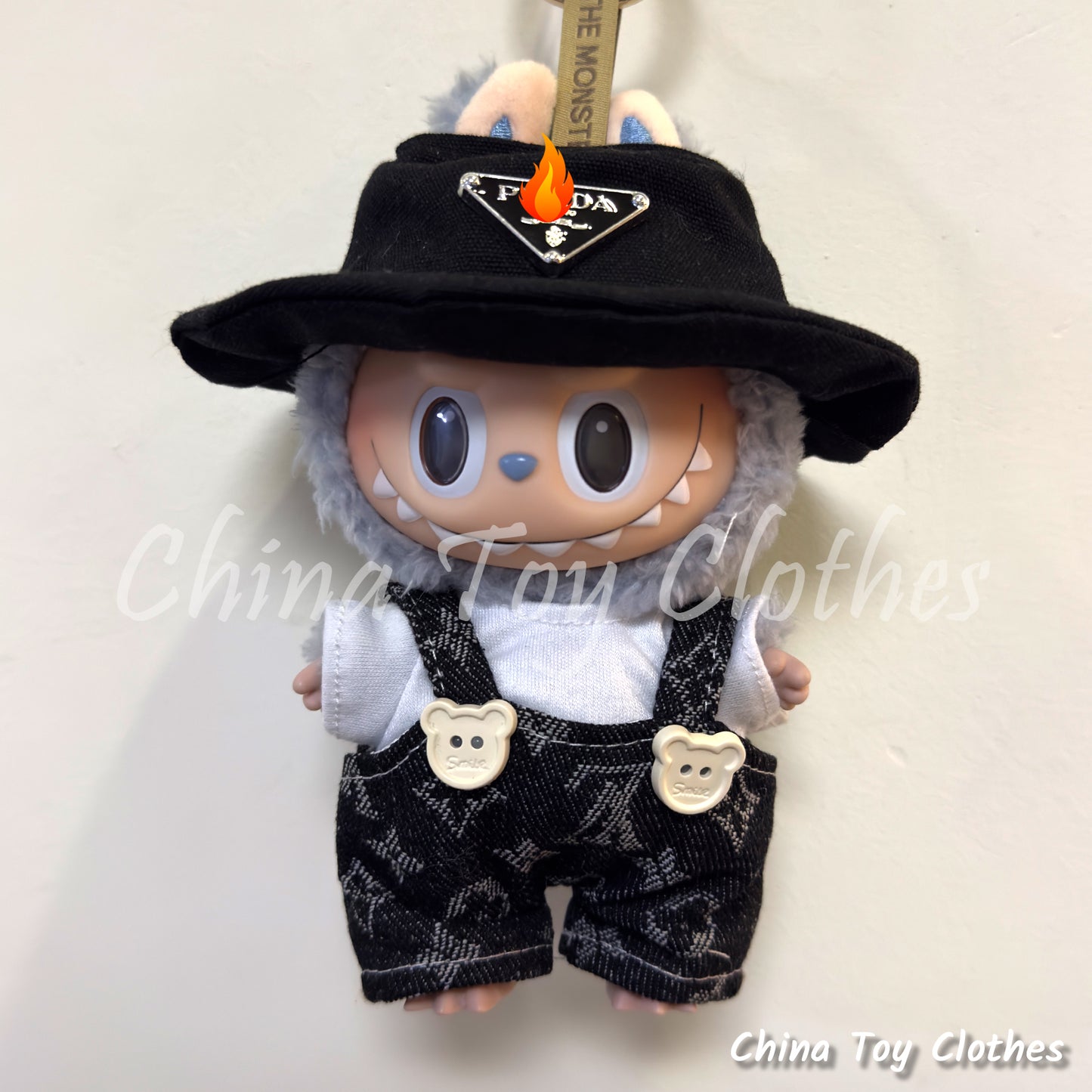 LABUBU 17cm Les Monstres Peluche Poupée Vêtements Beau Mec Style Manga 4 articles dans un costume PAS DE JOUET