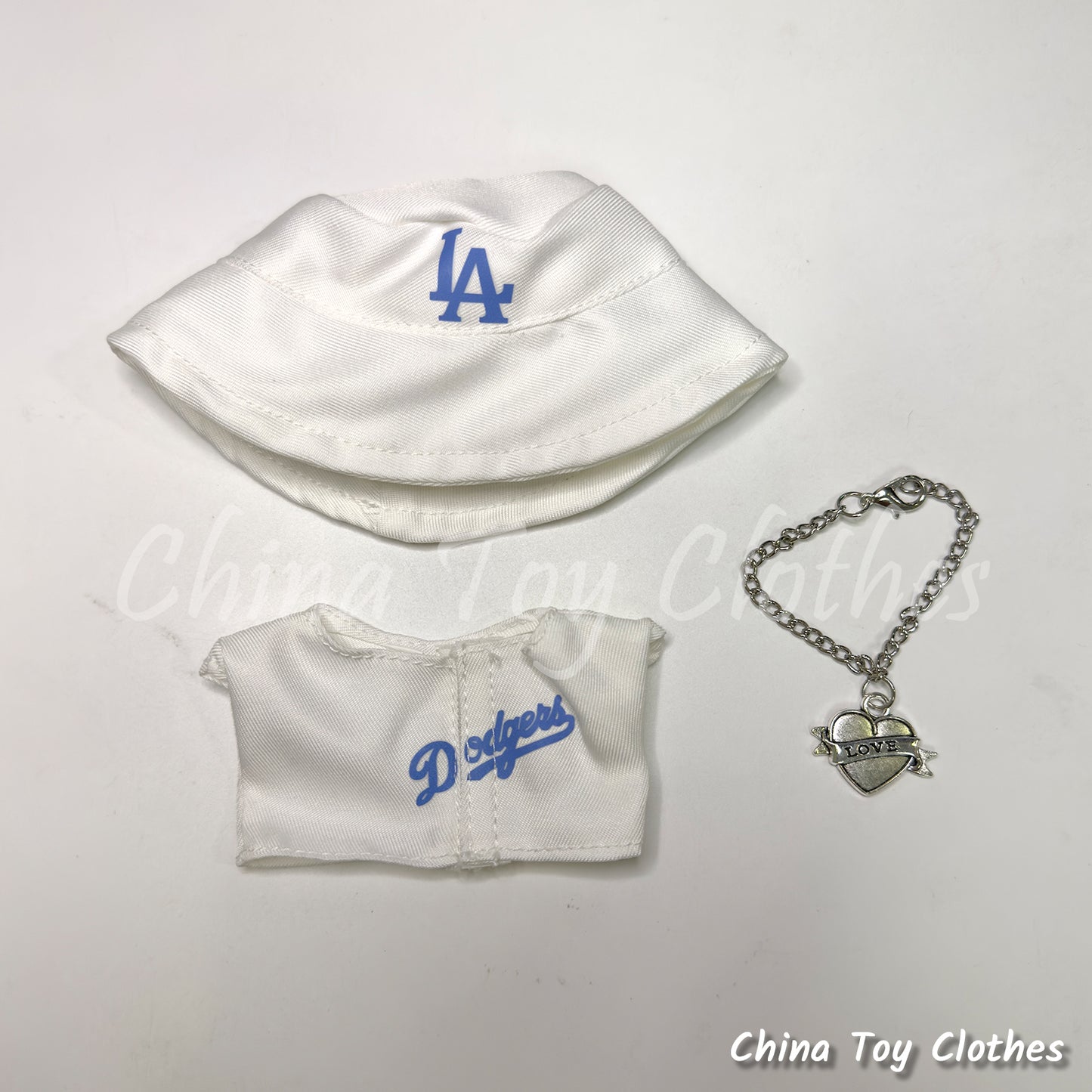LABUBU 17cm 7" The Monsters Plush Doll Replacing Clothes No. 5 FREEMAN Baseball Sportswear Outfit NO TOY