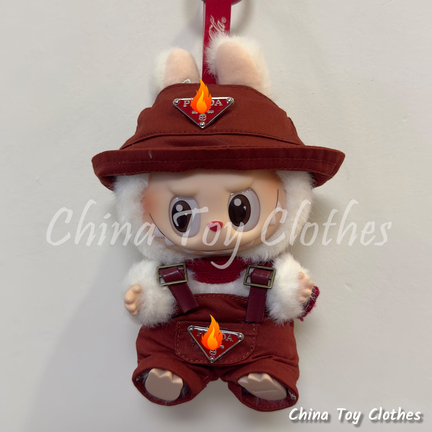 LABUBU 17cm Les Monstres Peluche Poupée Vêtements Beau Mec Style Manga 4 articles dans un costume PAS DE JOUET