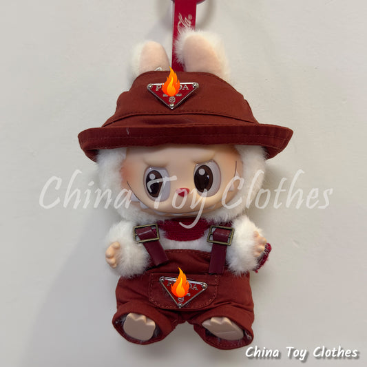 LABUBU 17cm Les Monstres Peluche Poupée Vêtements Beau Mec Style Manga 4 articles dans un costume PAS DE JOUET