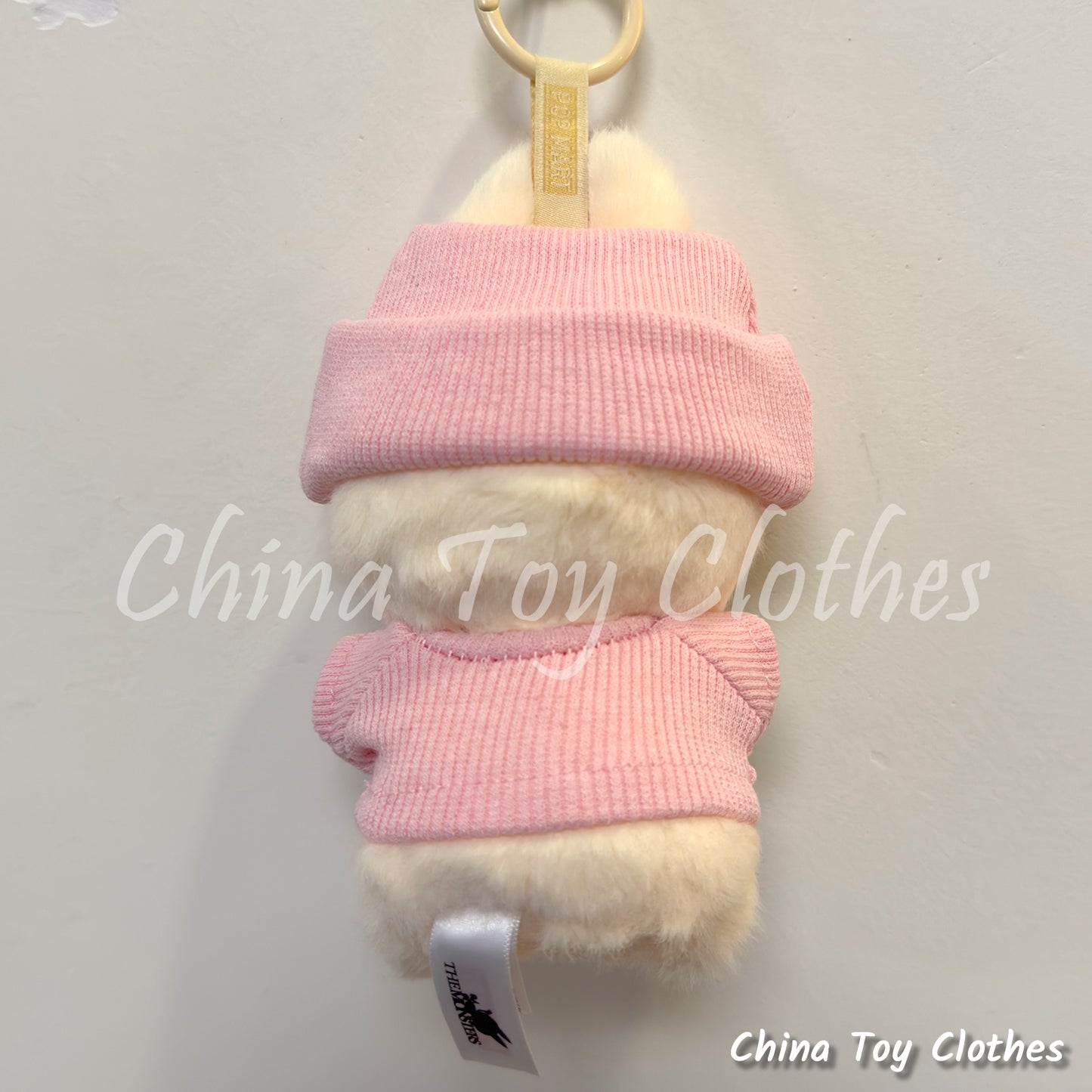 New Arrival LABUBU 17cm 7" The Monsters Plush Doll Clothes Pink Rich Lady Leisure Suit NO TOY