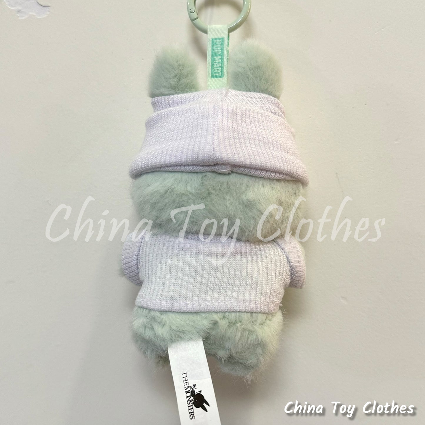 New Arrival LABUBU 17cm 7" The Monsters Plush Doll Clothes White Rich Lady Leisure Suit NO TOY