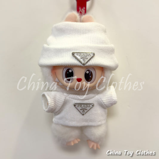 LABUBU 17cm Les Monstres Peluche Poupée Vêtements Beau Mec Style Manga 4 articles dans un costume PAS DE JOUET