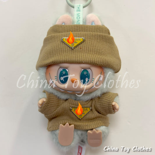 LABUBU 17cm Les Monstres Peluche Poupée Vêtements Beau Mec Style Manga 4 articles dans un costume PAS DE JOUET
