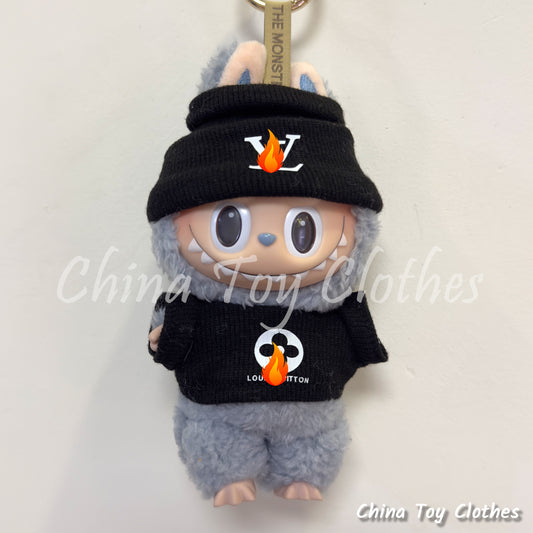 LABUBU 17cm Les Monstres Peluche Poupée Vêtements Beau Mec Style Manga 4 articles dans un costume PAS DE JOUET