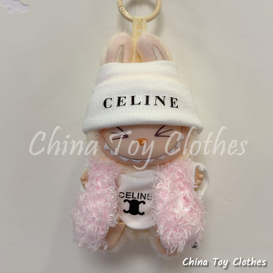 LABUBU 17cm Les Monstres Peluche Poupée Vêtements Beau Mec Style Manga 4 articles dans un costume PAS DE JOUET
