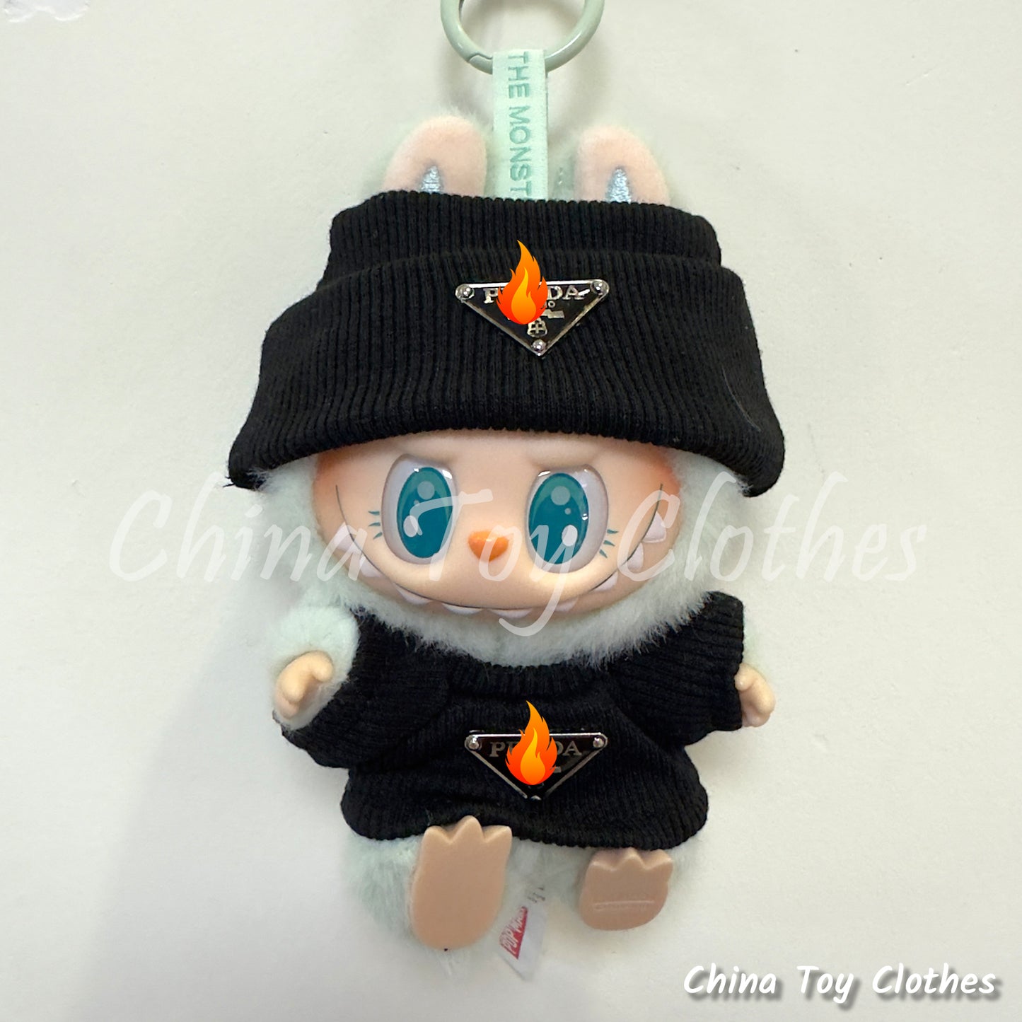 LABUBU 17cm Les Monstres Peluche Poupée Vêtements Beau Mec Style Manga 4 articles dans un costume PAS DE JOUET
