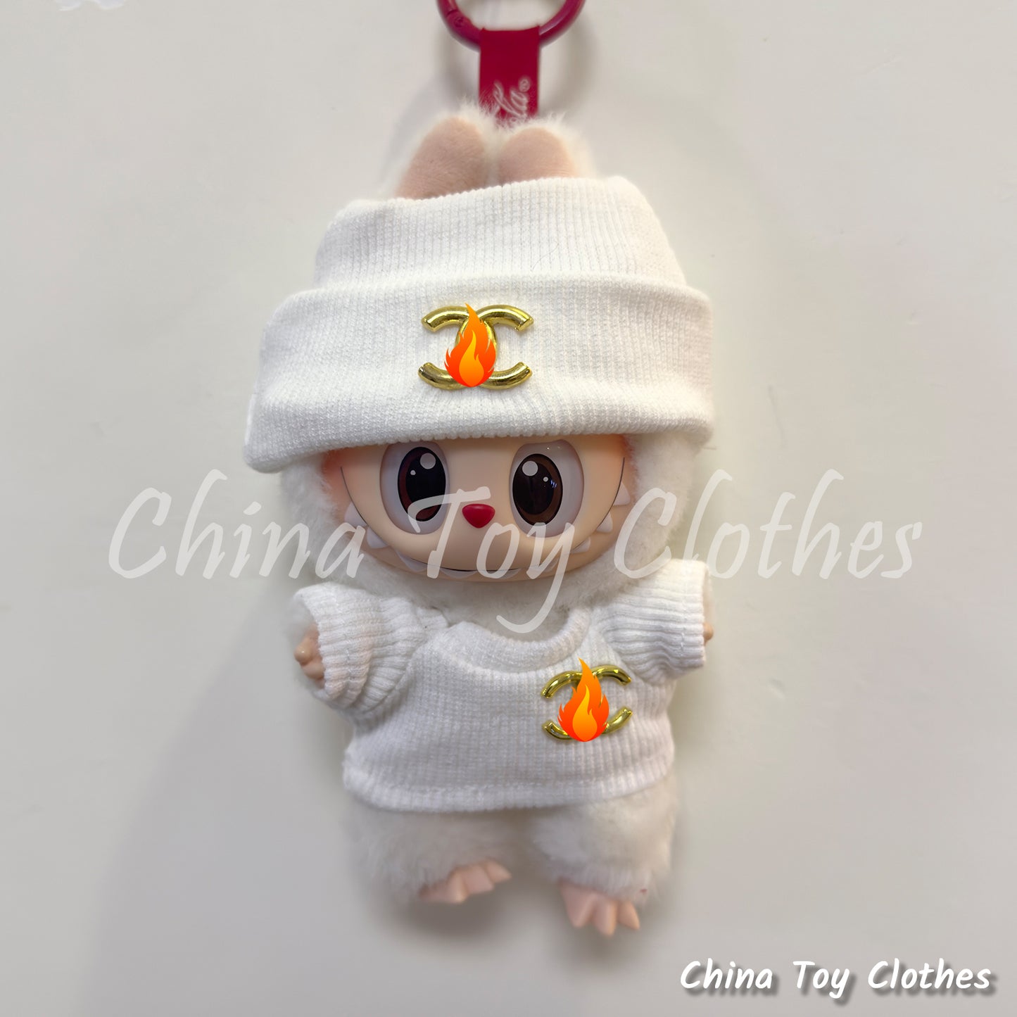 LABUBU 17cm Les Monstres Peluche Poupée Vêtements Beau Mec Style Manga 4 articles dans un costume PAS DE JOUET