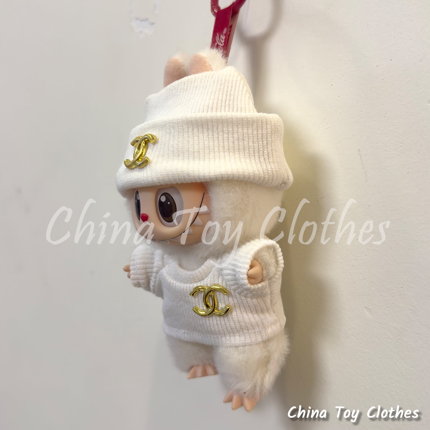 LABUBU 17cm Les Monstres Peluche Poupée Vêtements Beau Mec Style Manga 4 articles dans un costume PAS DE JOUET