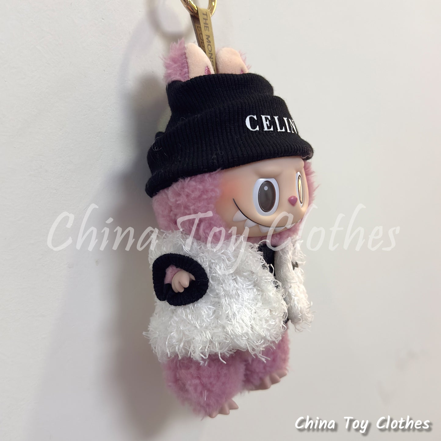 LABUBU 17cm 怪獸毛絨公仔衣帥哥漫畫風格 4 件套無玩具