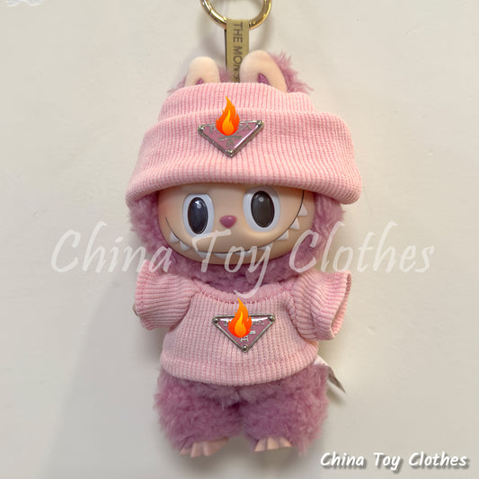 LABUBU 17cm Les Monstres Peluche Poupée Vêtements Beau Mec Style Manga 4 articles dans un costume PAS DE JOUET