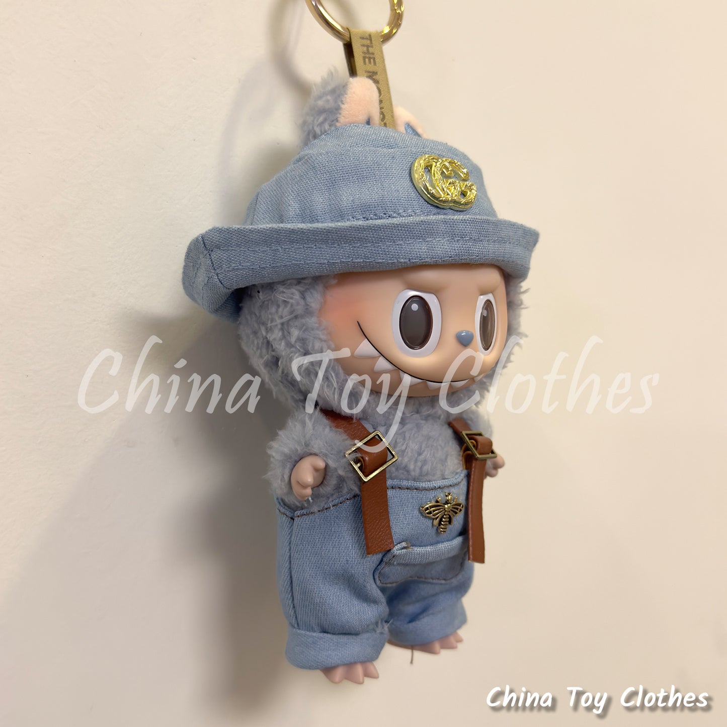 LABUBU 17cm Les Monstres Peluche Poupée Vêtements Beau Mec Style Manga 4 articles dans un costume PAS DE JOUET
