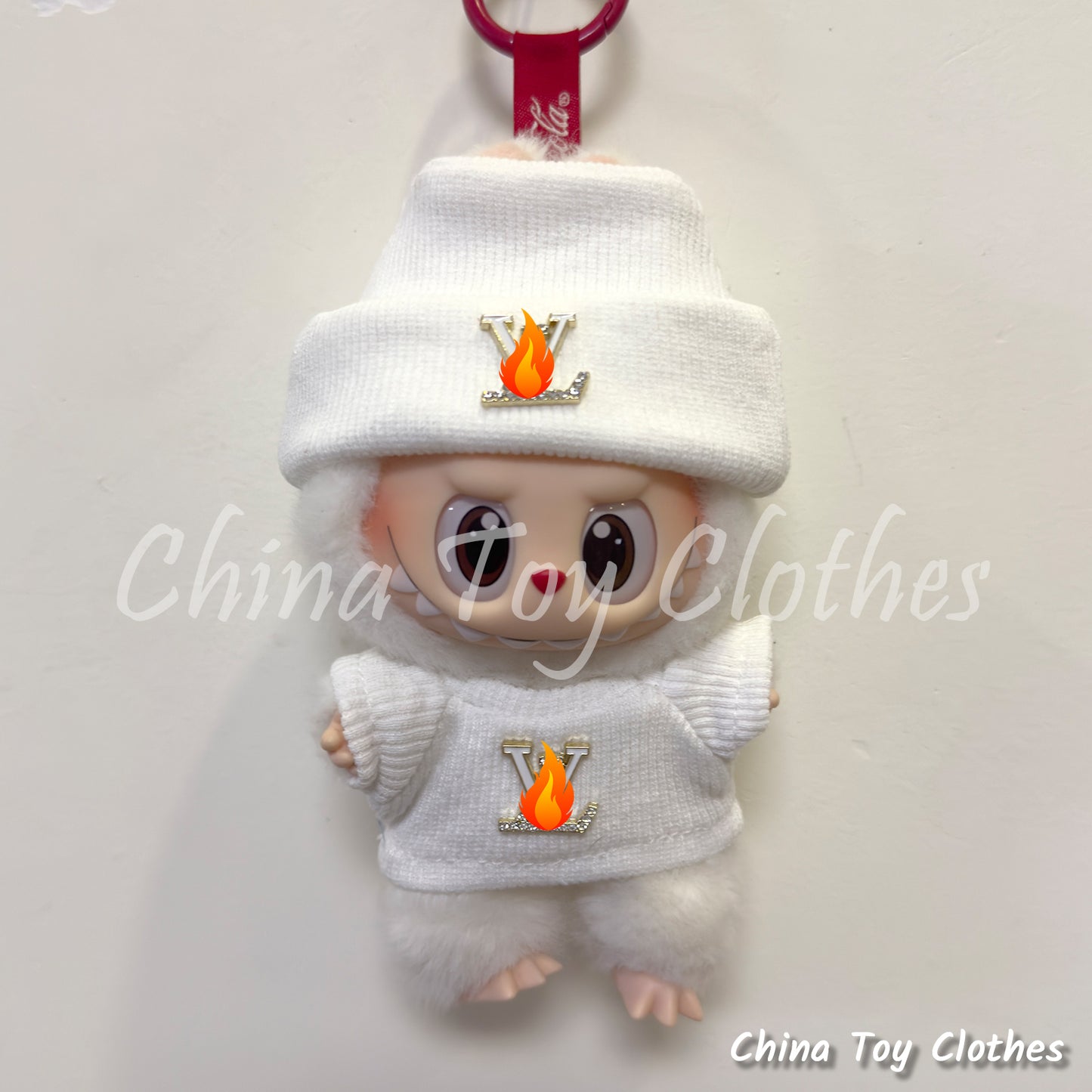 LABUBU 17cm Les Monstres Peluche Poupée Vêtements Beau Mec Style Manga 4 articles dans un costume PAS DE JOUET
