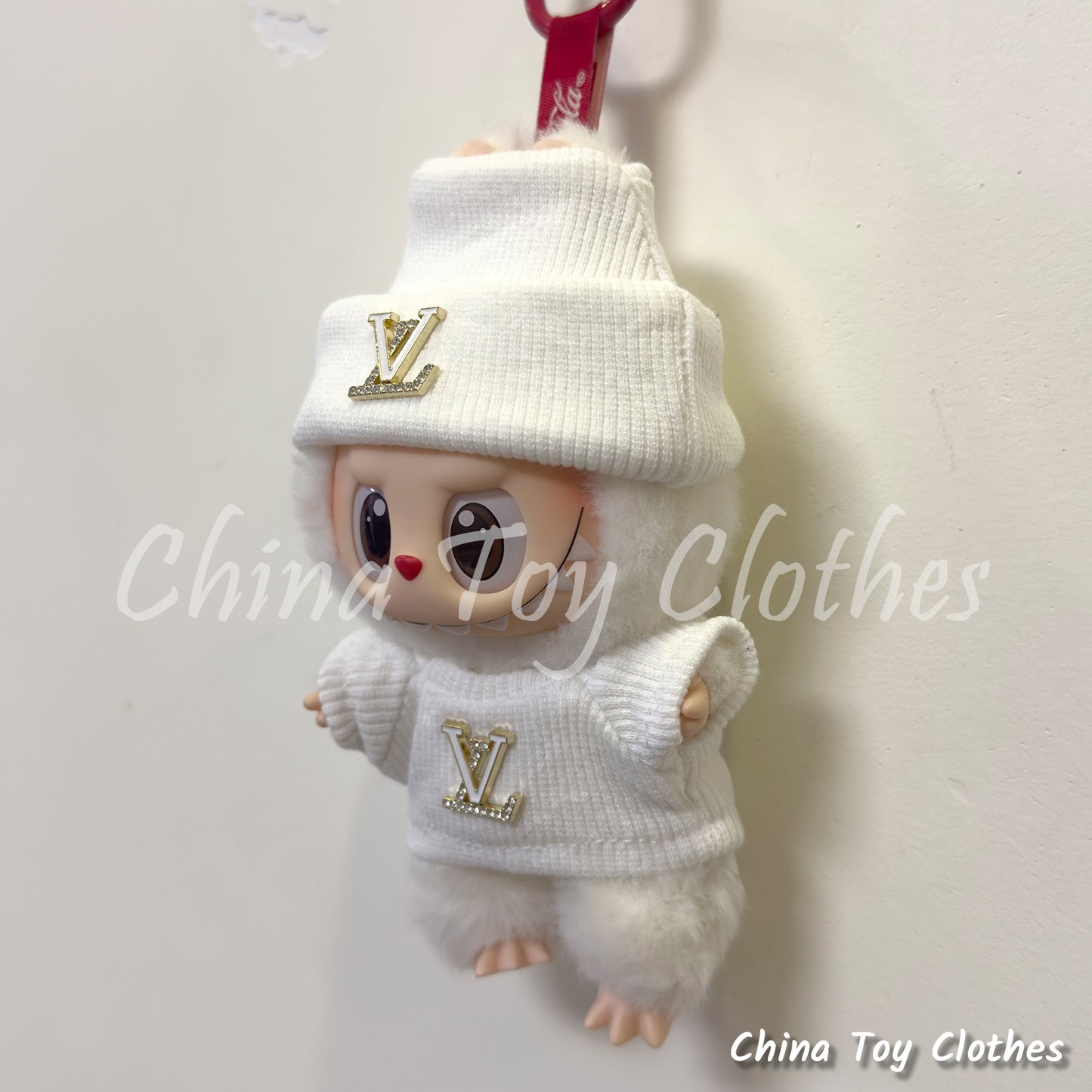 LABUBU 17cm Les Monstres Peluche Poupée Vêtements Beau Mec Style Manga 4 articles dans un costume PAS DE JOUET