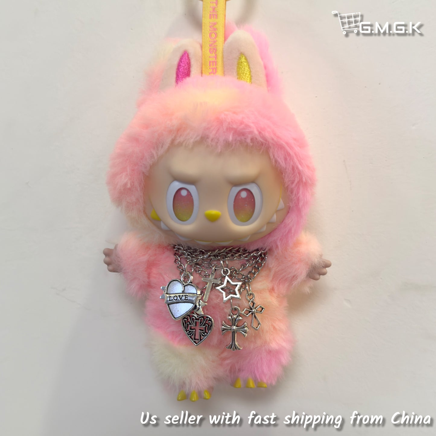 LABUBU 17cm 怪獸毛絨公仔衣帥哥漫畫風格 4 件套無玩具